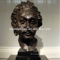 life size metal crafts genius bronze Einstein bust souvenir statue for interior ornament